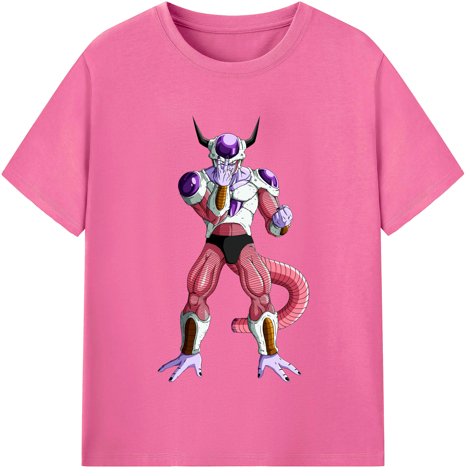 （画像用） ドラゴンボール フリーザ DRAGON BALL Frieza レディースカジュアルプリントTシャツ（綿100％）
